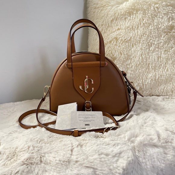 **SOLD** JIMMY CHOO Small Leather Varenne Bowling Bag - Picture 2 of 10